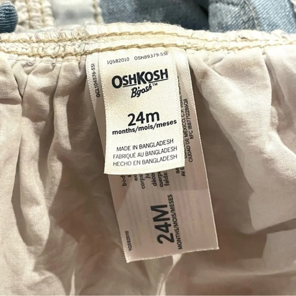 Girls 24 Months Osh Kosh B'gosh Denim Jumper Dress Skirt Overalls Jean OshKosh